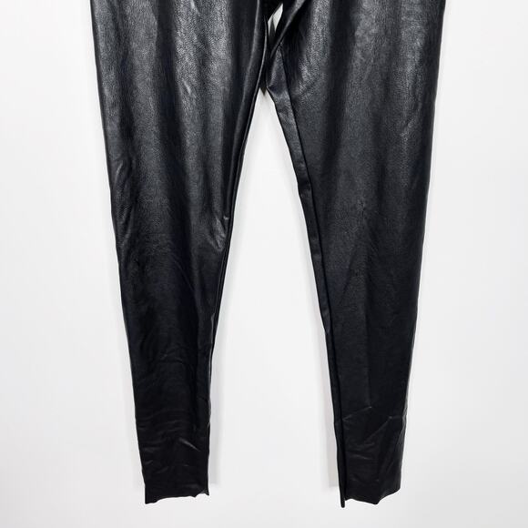 Commando Small S Black Faux Leather Leggings Perfect Control High Rise Womens - Picture 4 of 10